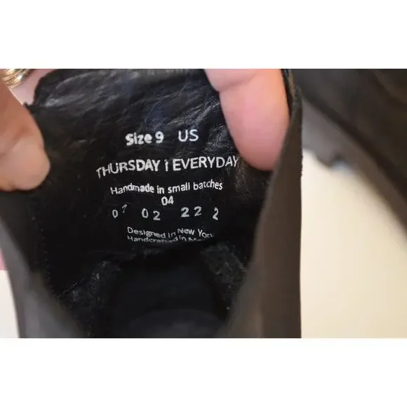 Thursday Boot Company Legend Black Matte Chelsea Boot Size 9 - Picture 7 of 8